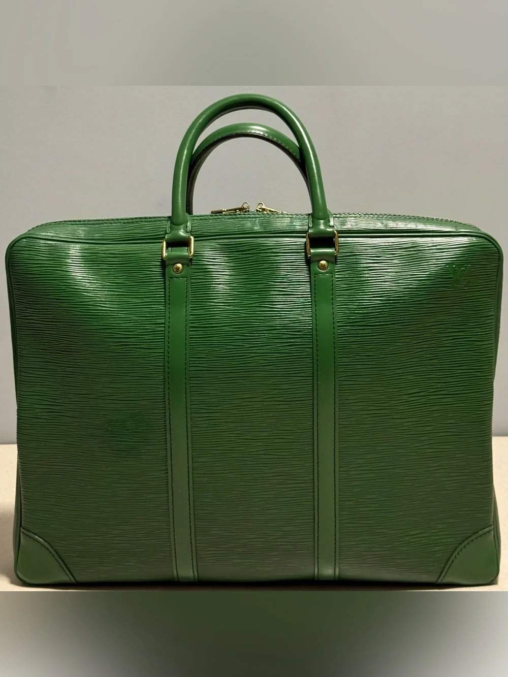Louis Vuitton Vintage Porte Documents Voyage Briefcase Epi Textured Leather